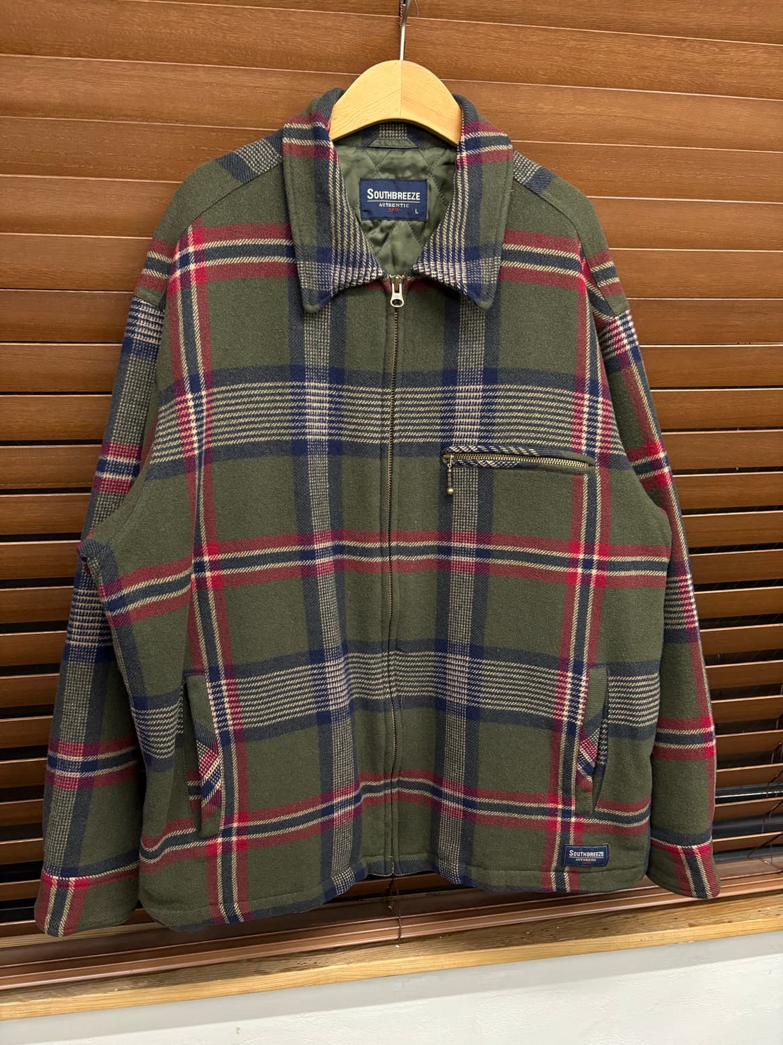 Southbreeze 타탄체크 플란넬 울 자켓 상품이미지5