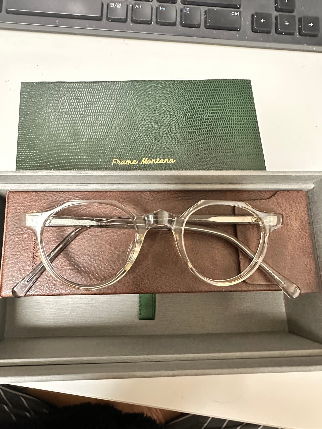 Frame Montana 프레임몬타나 fm22-3 그레이크리스탈 투명 안 상품이미지9