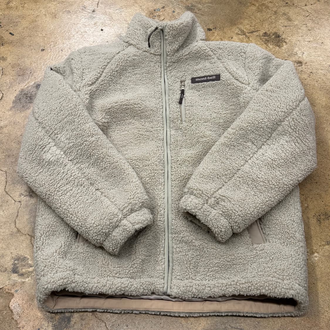 [정품/100] 몽벨 뽀글이 플리스 자켓 아이보리 b15 상품이미지2