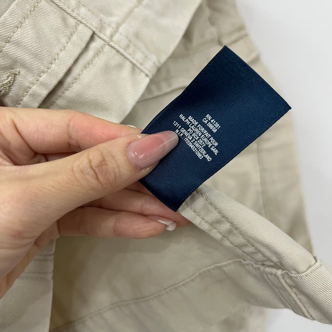 폴로 랄프로렌 베이지 블루종 스윙탑 자켓 상품이미지7