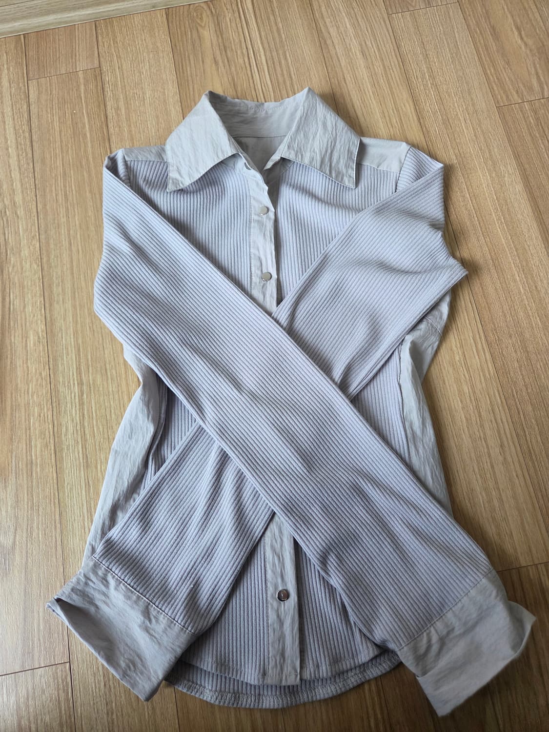 ALIKE 골지 버튼셔츠 상품이미지3