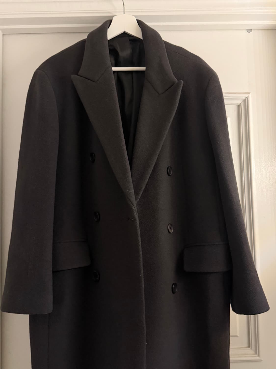 무신사스탠다드 대디숄더 캐시미어 블렌드 더블 코트 상품이미지2