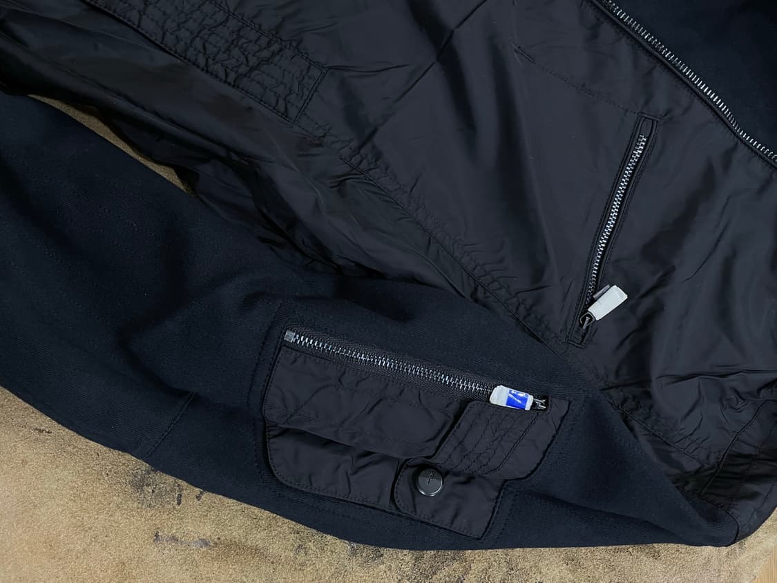 폴로랄프로렌(블랙라벨)/블랙 인터로크 보머자켓(M) 상품이미지4