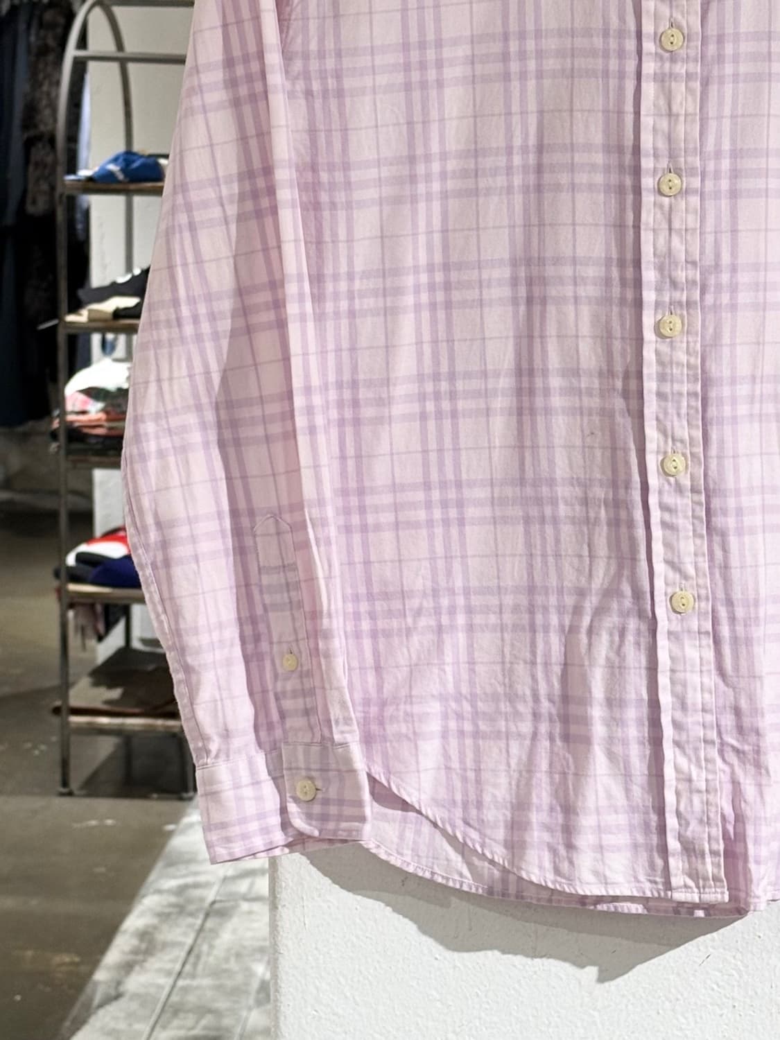 버버리 라벤더 체크 포켓 셔츠 상품이미지4