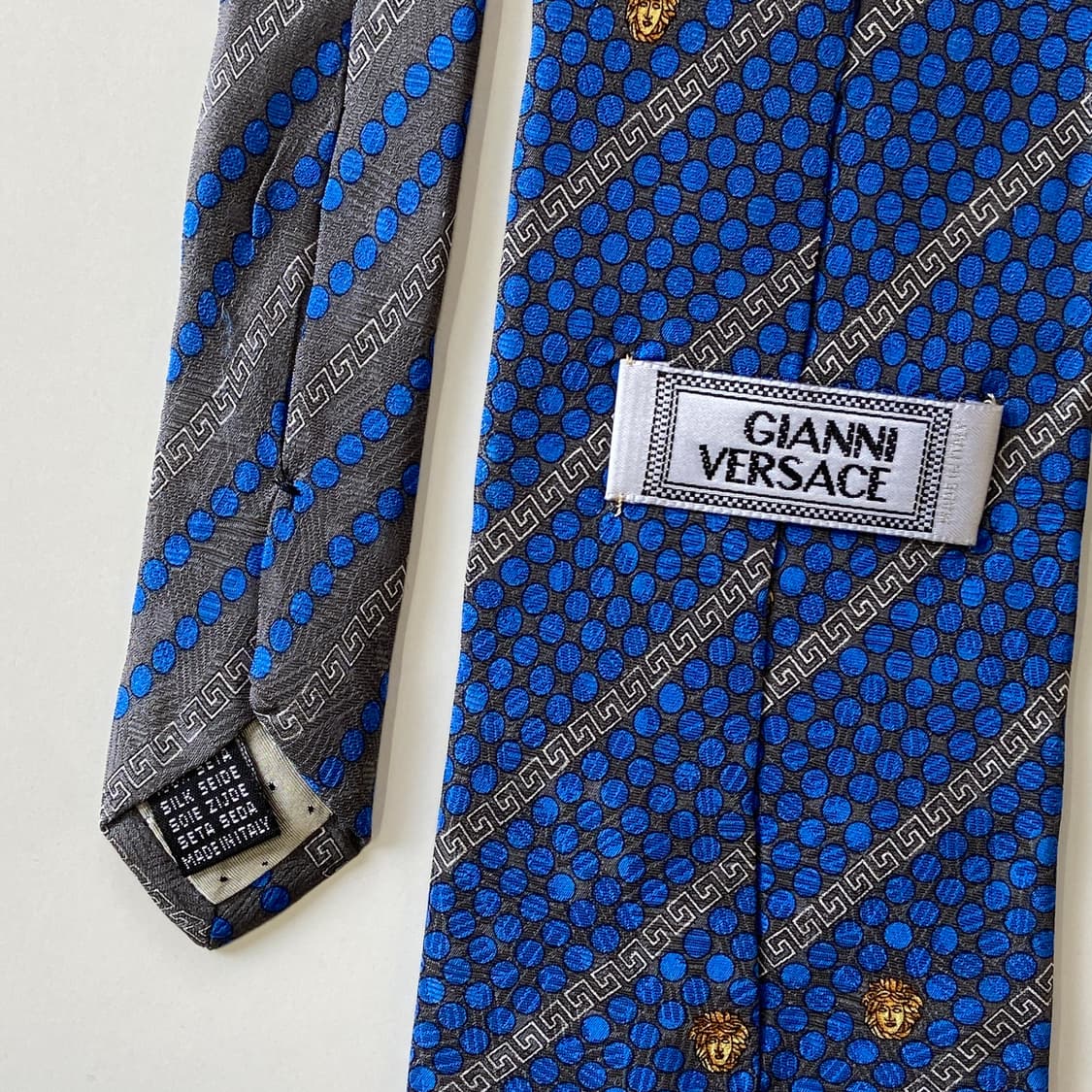 Versace 베르사체 정품 명품 모노그램 넥타이 상품이미지5