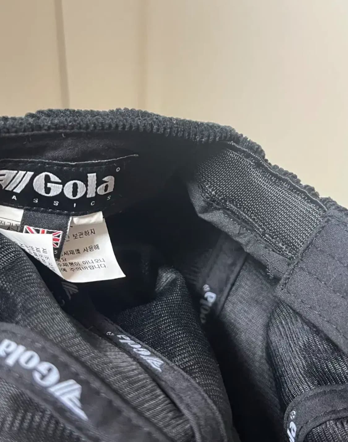 GOLA 코듀로이 골덴 블랙 베레모 상품이미지4