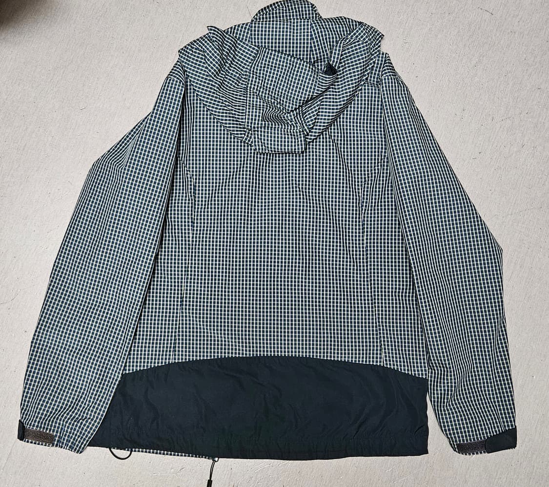 디스커버리 체크 후드 바람막이 그린/윈드브레이커 상품이미지5