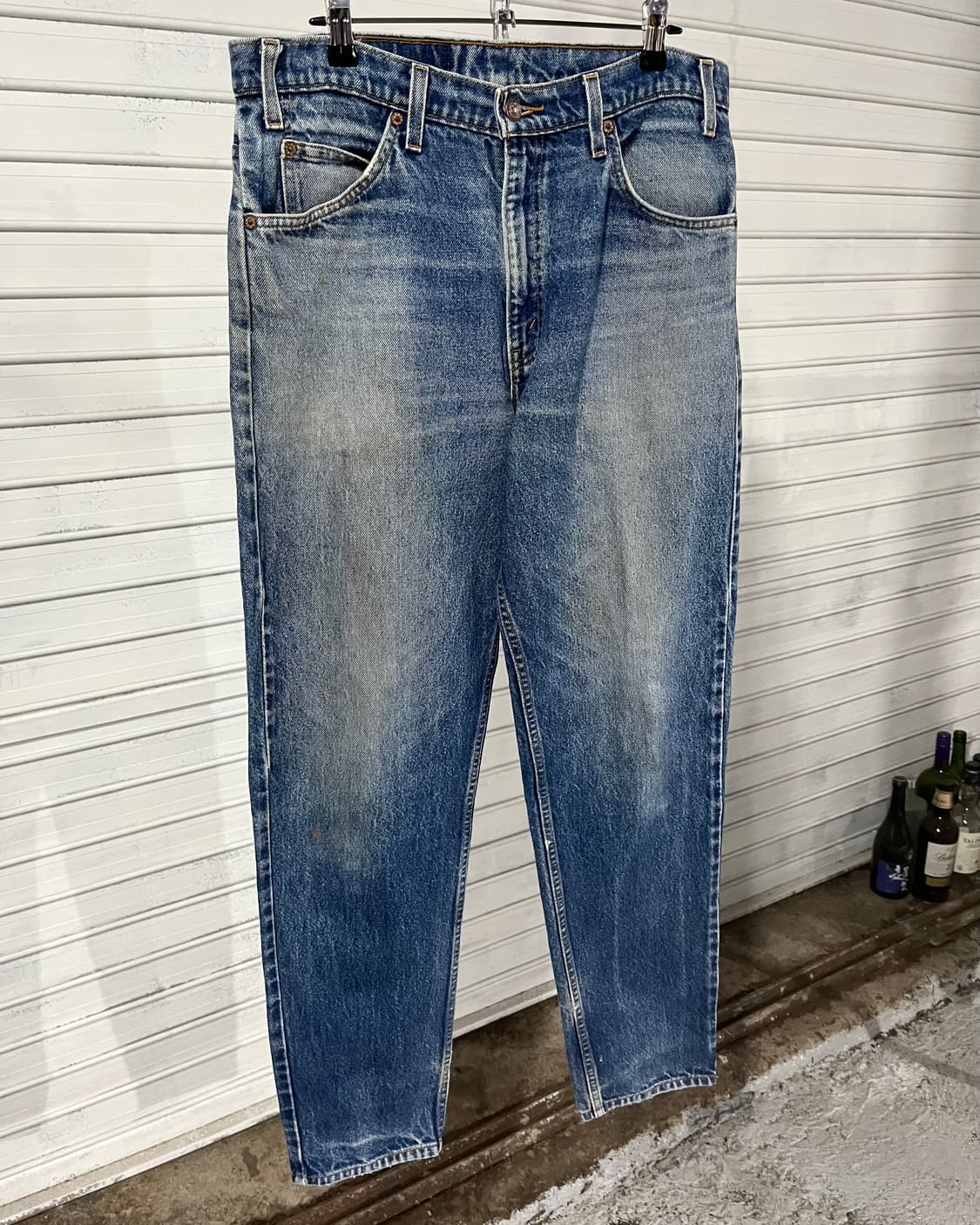 90s Levi’s 550 orange tab dirty denim 상품이미지3