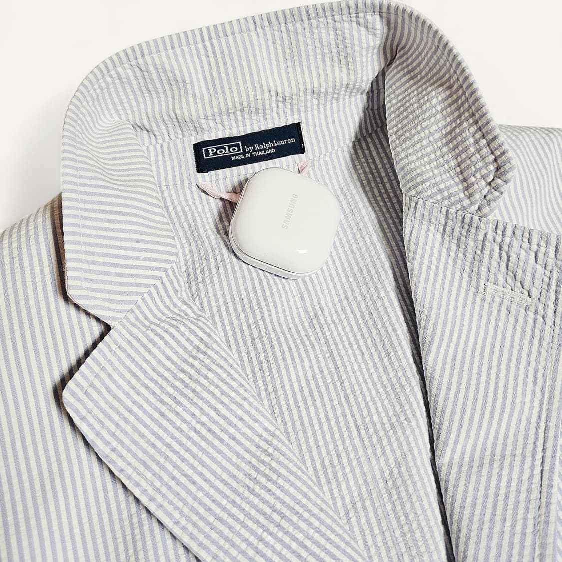 [L(105)][폴로 랄프로렌]00's시어서커 스트라이프 3버튼 블레이져 상품이미지4