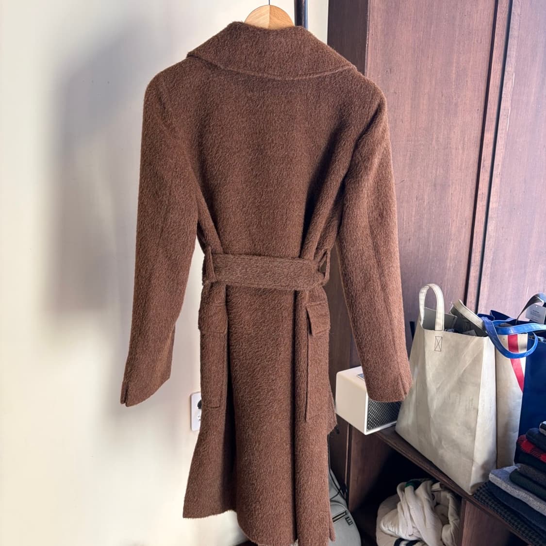 15389 - 막스마라 벨티드 울 코트 (울 98%) 상품이미지6