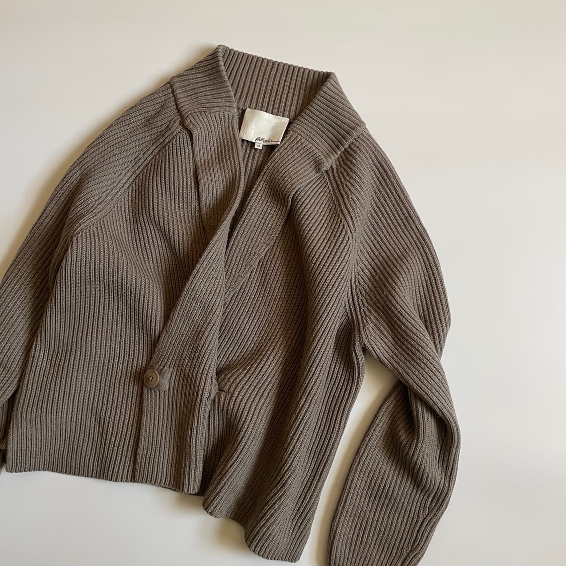 필립림 원버튼 가디건 M 상품이미지3