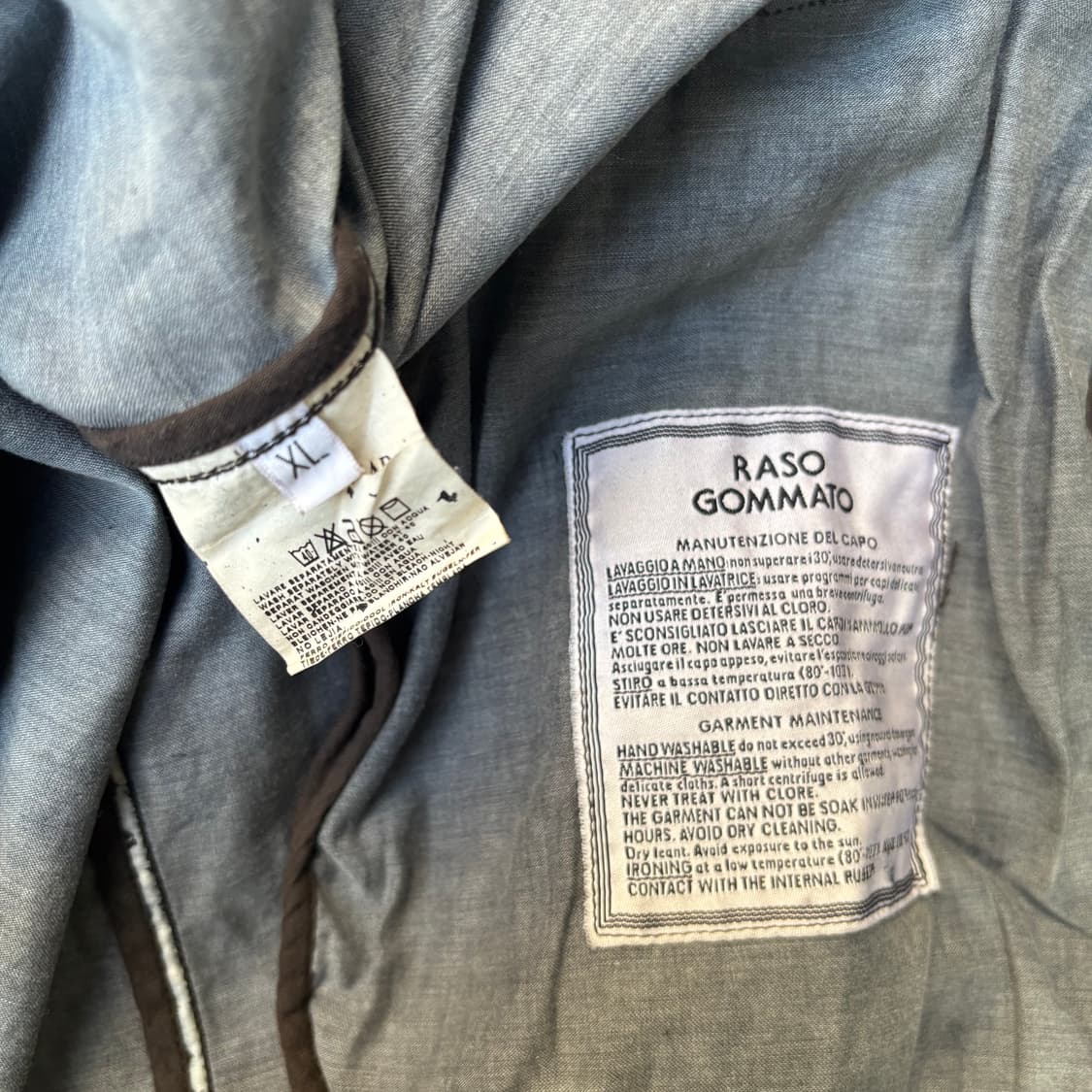 스톤아일랜드 “Raso Gommato” 라이너 트렌치 코트 상품이미지8