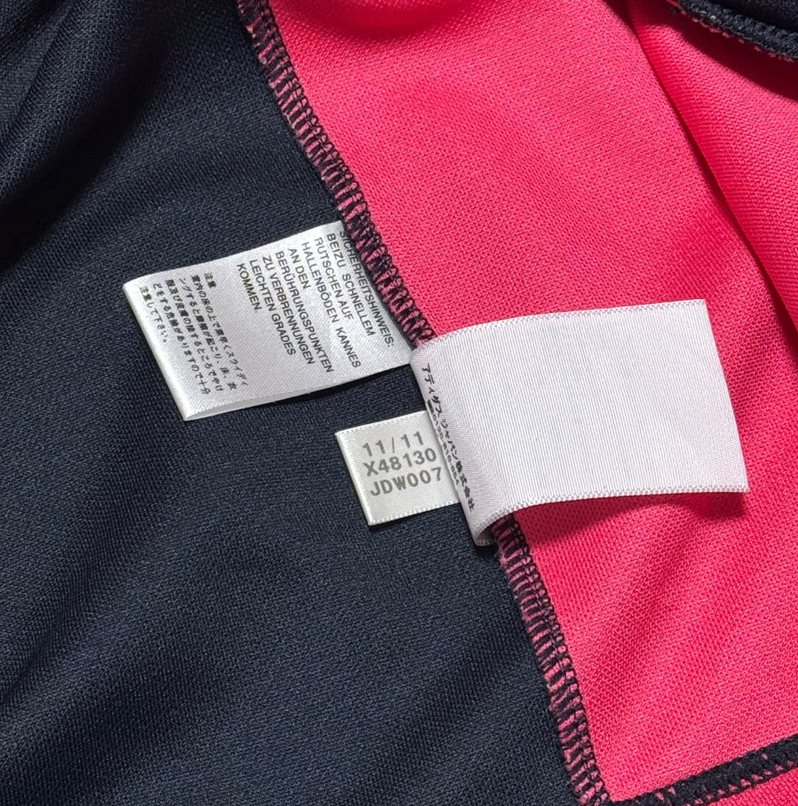 아디다스 일본 그라데이션 블랙핑크 져지 상품이미지6