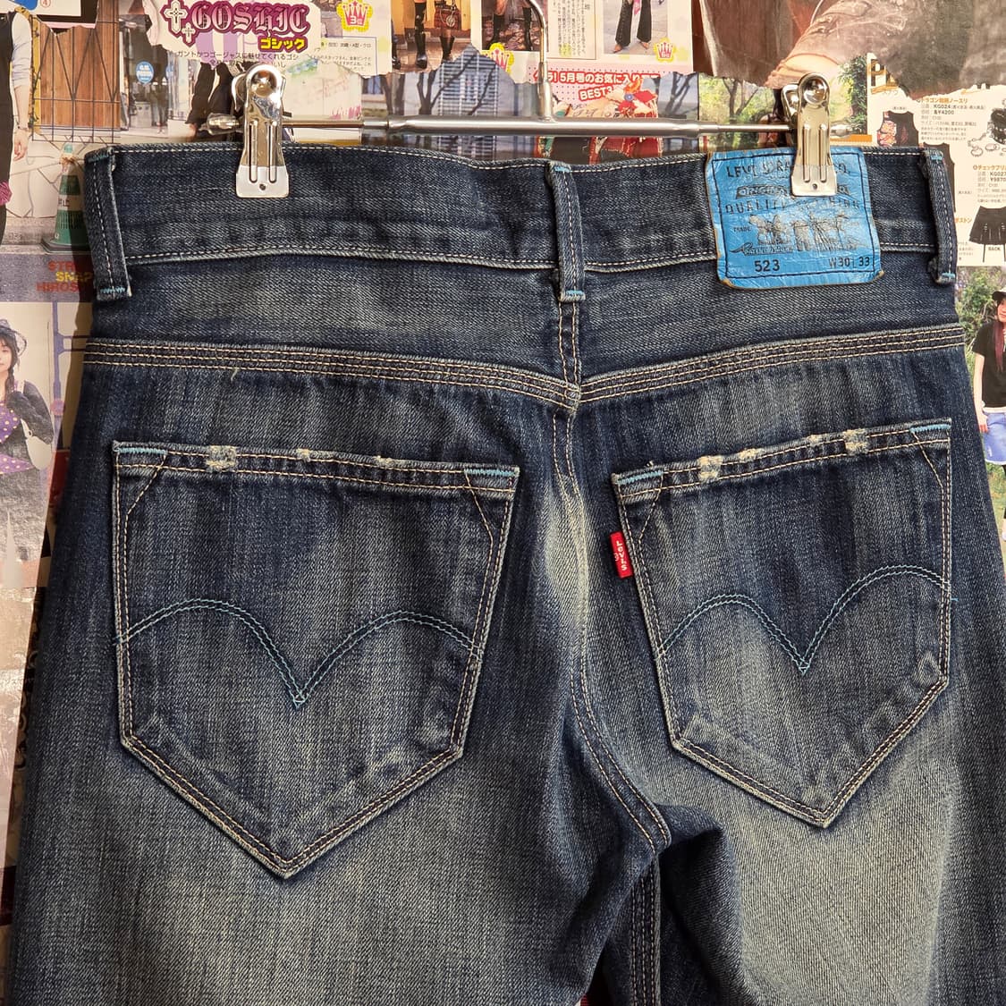 리바이스 523 워싱 데님 팬츠 상품이미지2