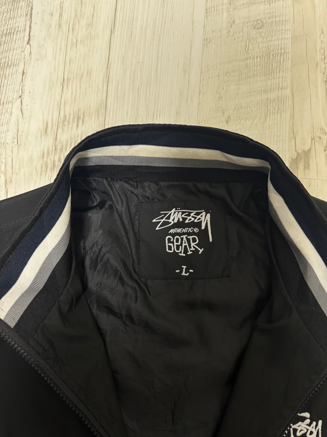 90s 스투시 GEAR 트랙 자켓 L사이즈 made in usa 상품이미지3