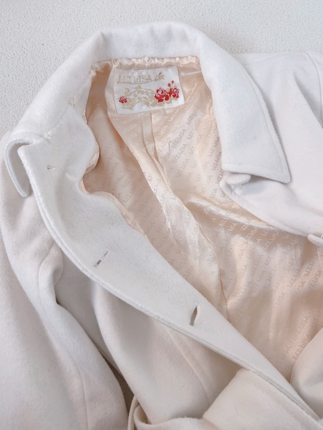 리즈리사 고전택 화이트 레이스 코트 히메갸루 라떼갸루 상품이미지2