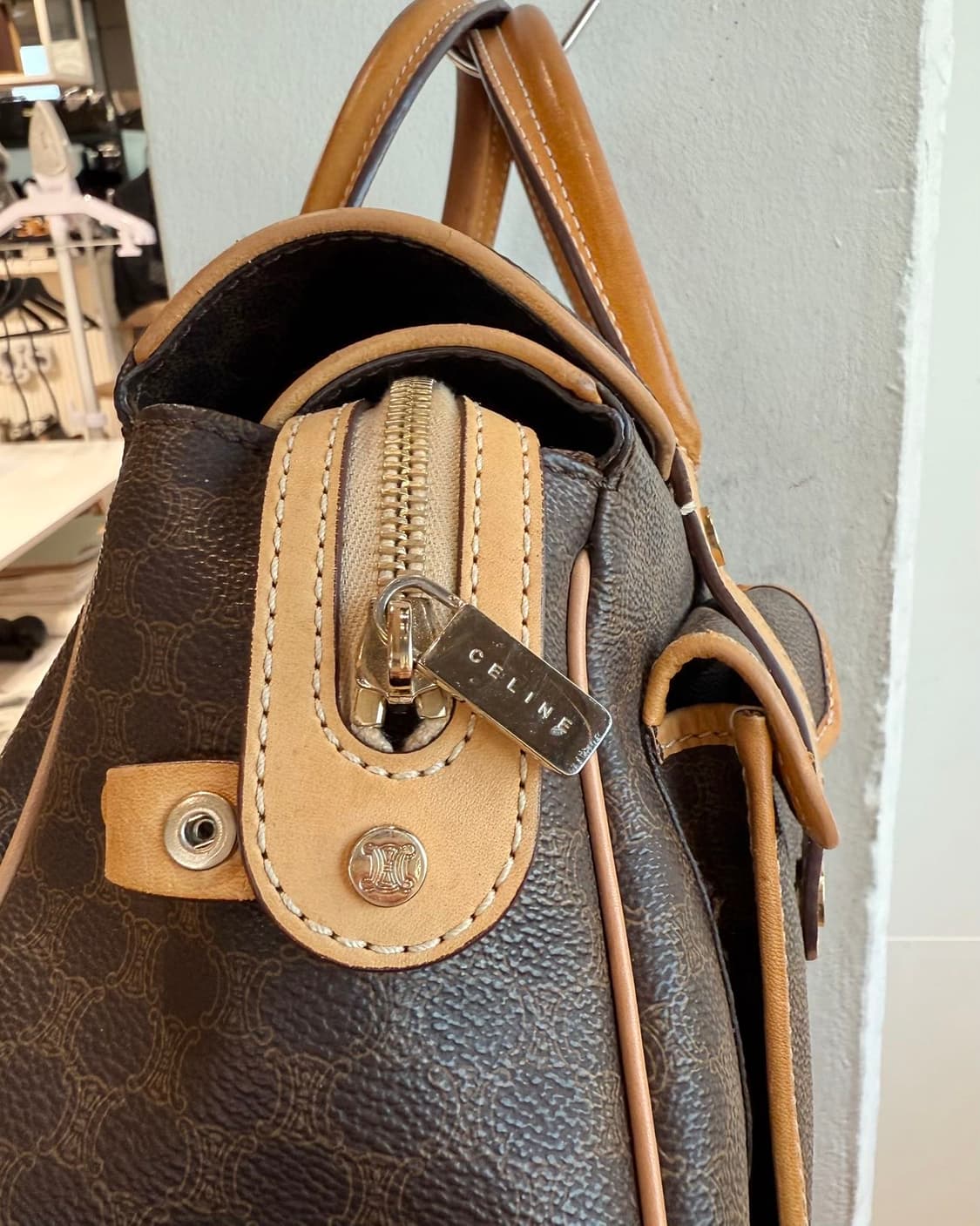 셀린느 브라운 마카담 토트백  상품이미지4