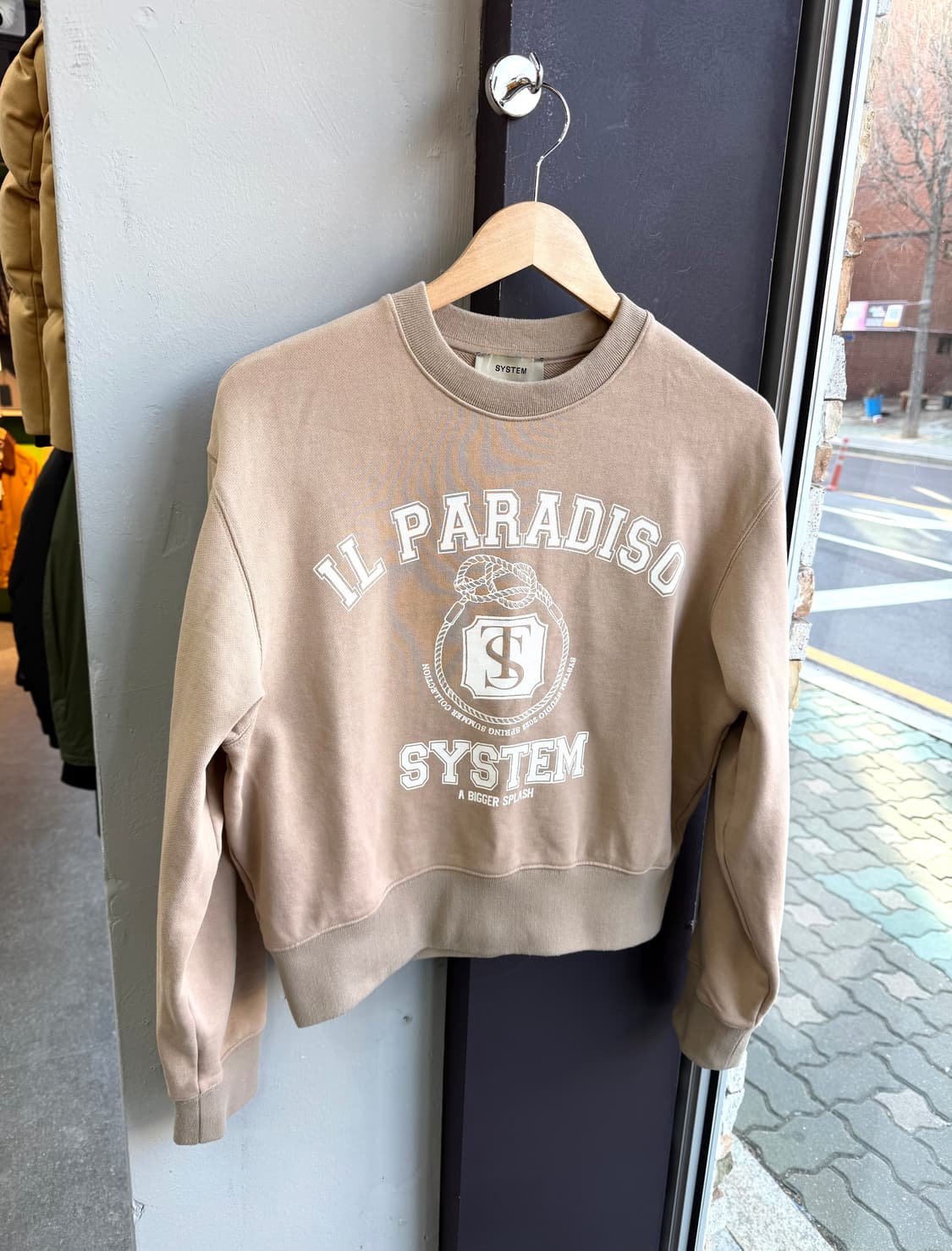 F/ 시스템 21-22FW 프린팅 로고 맨투맨 상품이미지2