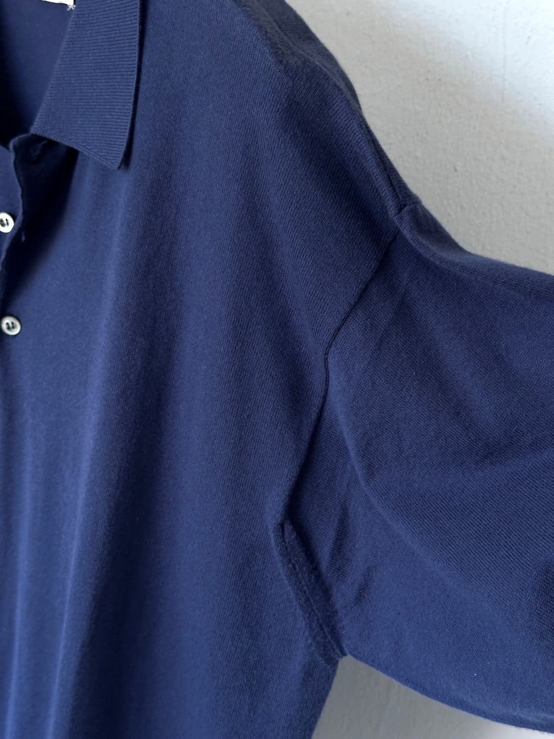 90's Scottish made high gauge knit polo 상품이미지3
