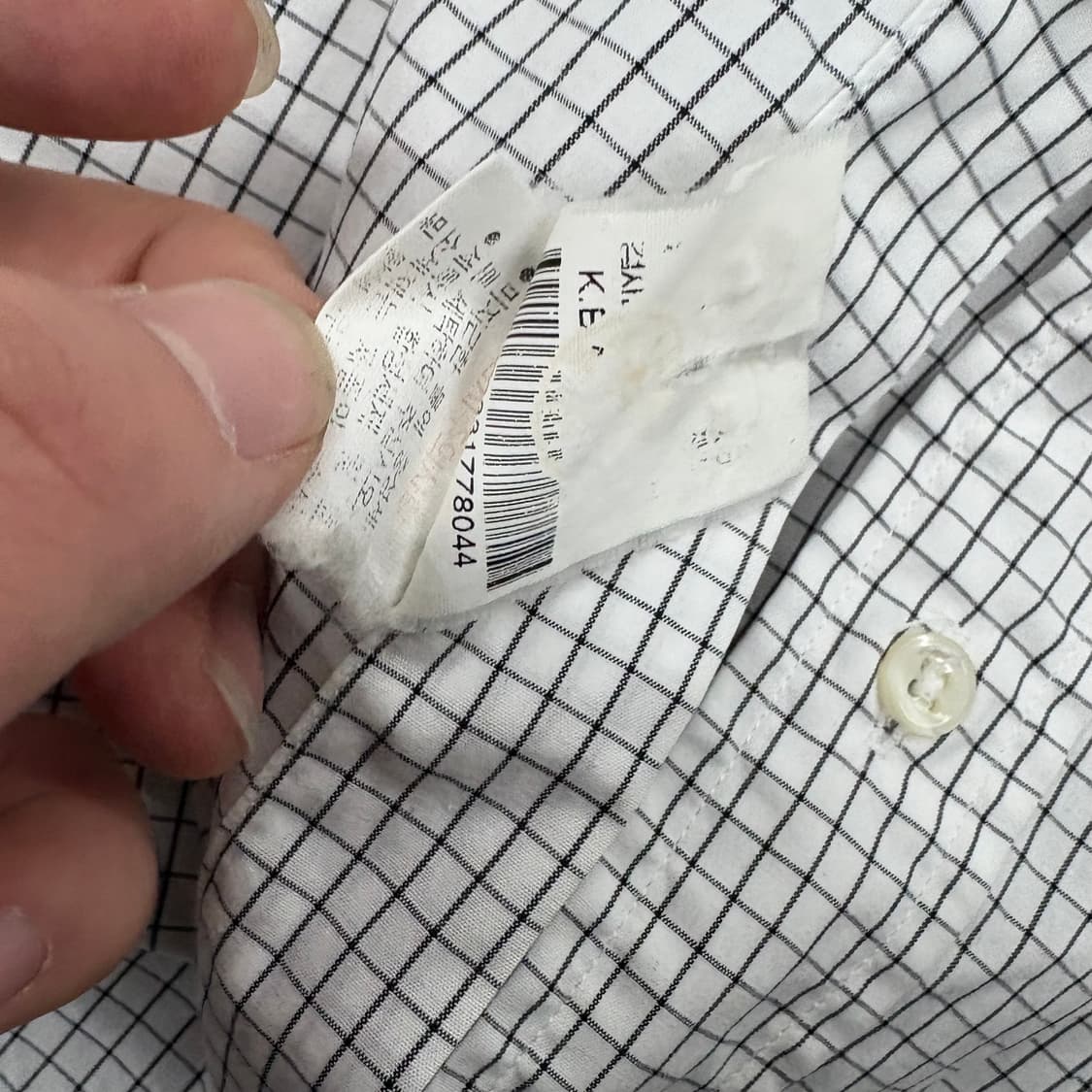 (105)폴로화이트체크셔츠 상품이미지5