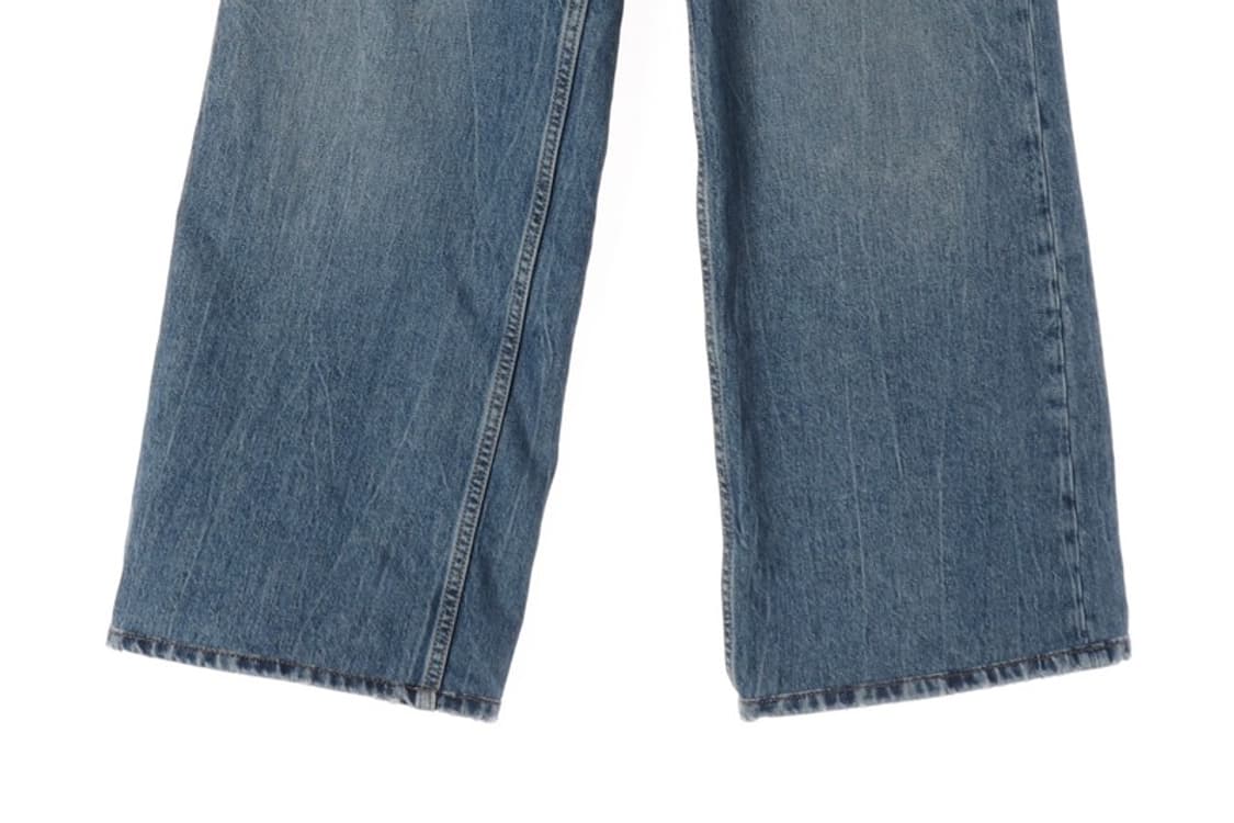 ZARA 중청 크로스 언발 와이드 데님 24 상품이미지5