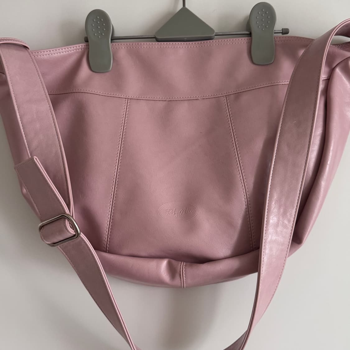 보부상 데일리 가죽 크로스백 핑크 상품이미지4