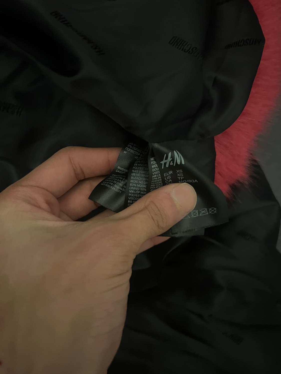 H&MOSCHINO 핑크 퍼자켓 상품이미지5