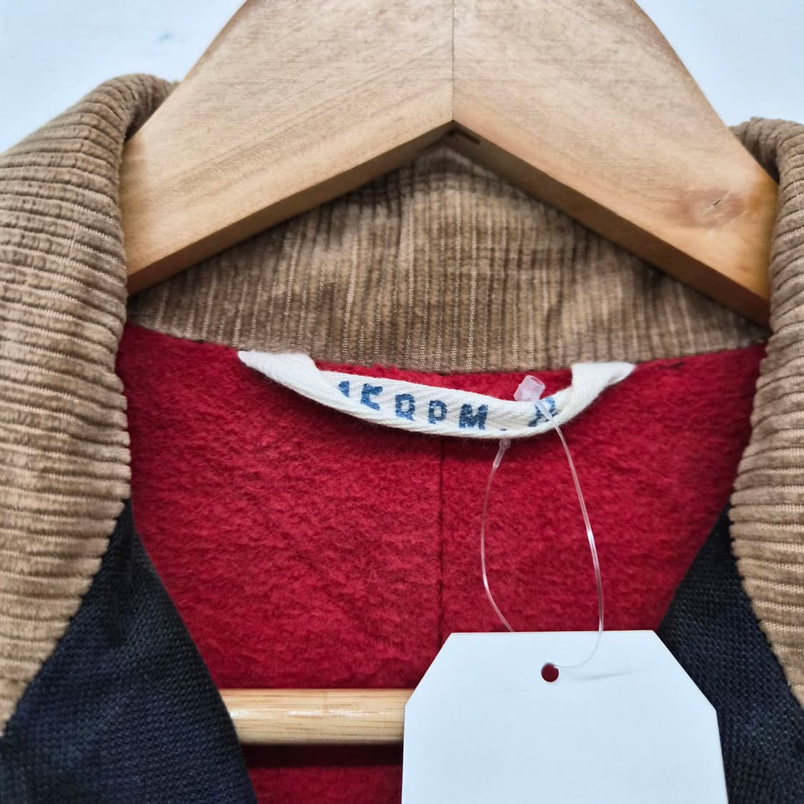 45RRPM 체크 코듀로이 카라 더블 코트 여성 S 상품이미지2