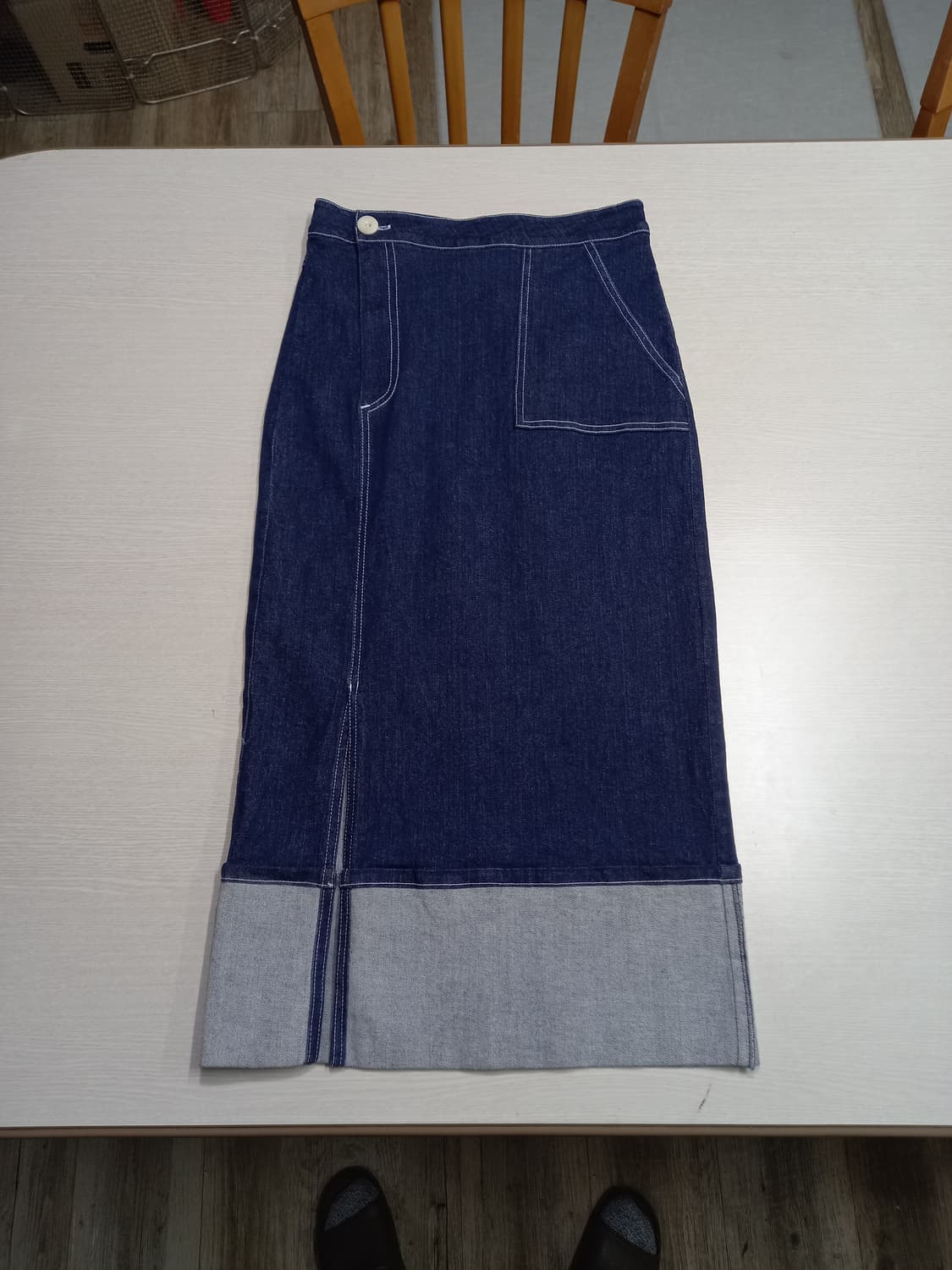 25 REFIND 902 Kor 스판 데님 미디스커트 25-296 상품이미지1