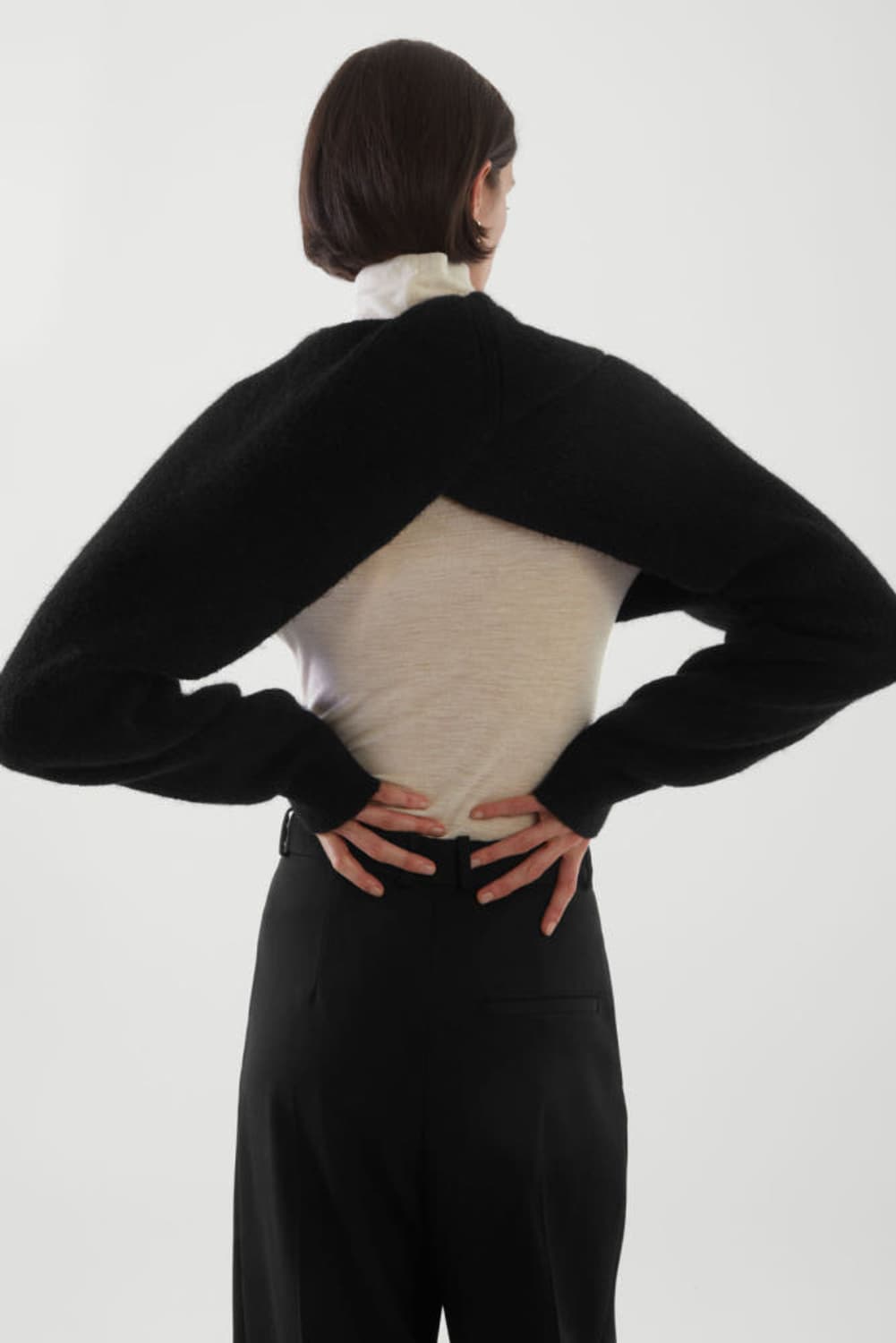 Cos 리브드 니트 볼레로 상품이미지2