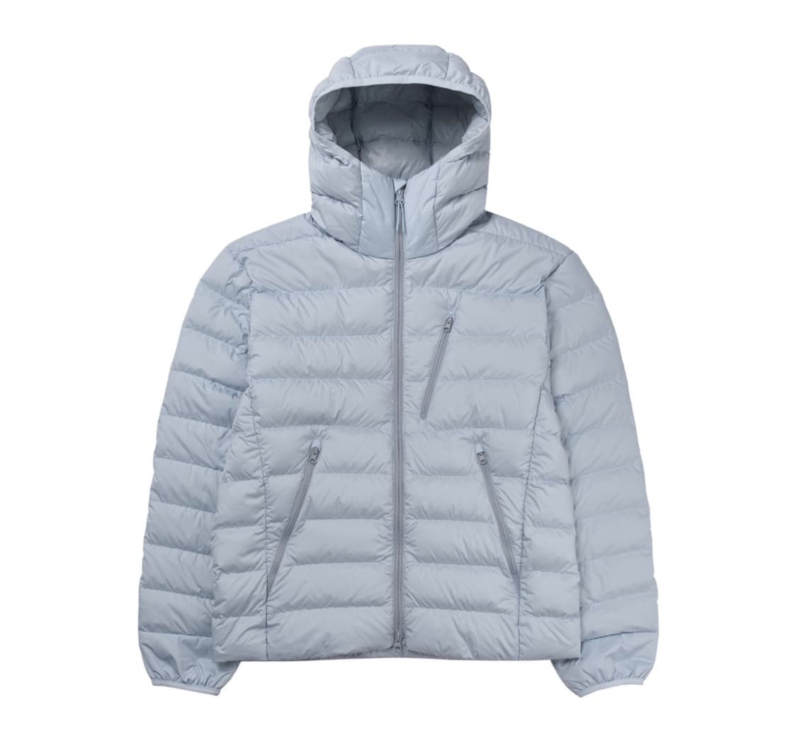 [S] 무신사 스탠다드 시티 레저 후드 라이트 다운 자켓 클라우디 블루 상품이미지1
