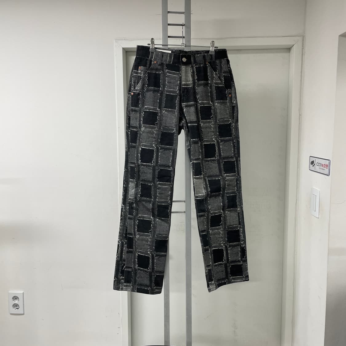 앤더슨벨 패턴 데님 팬츠 S 상품이미지5