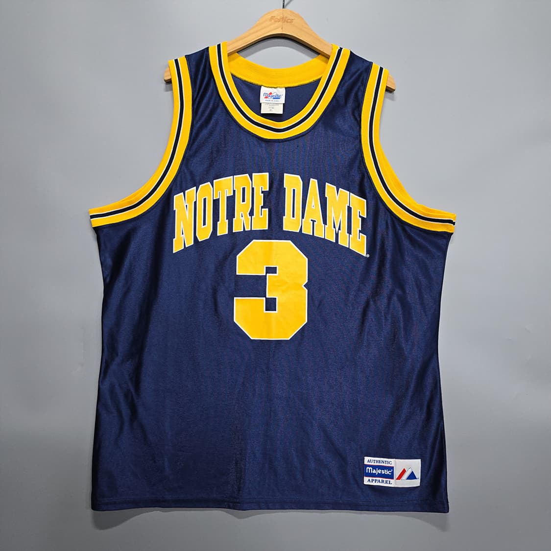 마제스틱(Majestic) 노트르담 농구 져지 3번 XL 상품이미지1