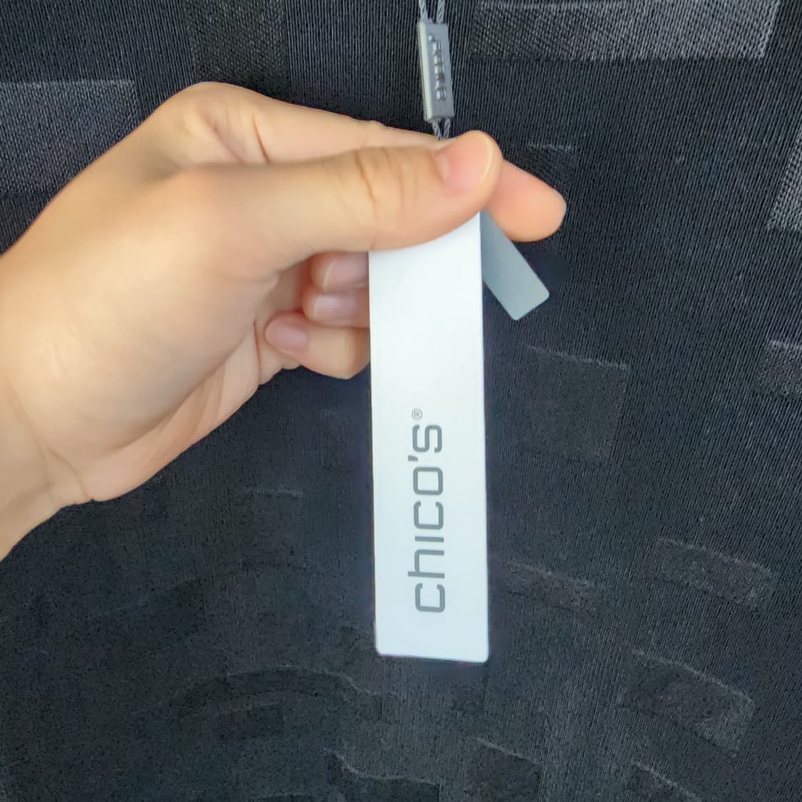 chicos 블랙 패턴 반팔 원피스 상품이미지8