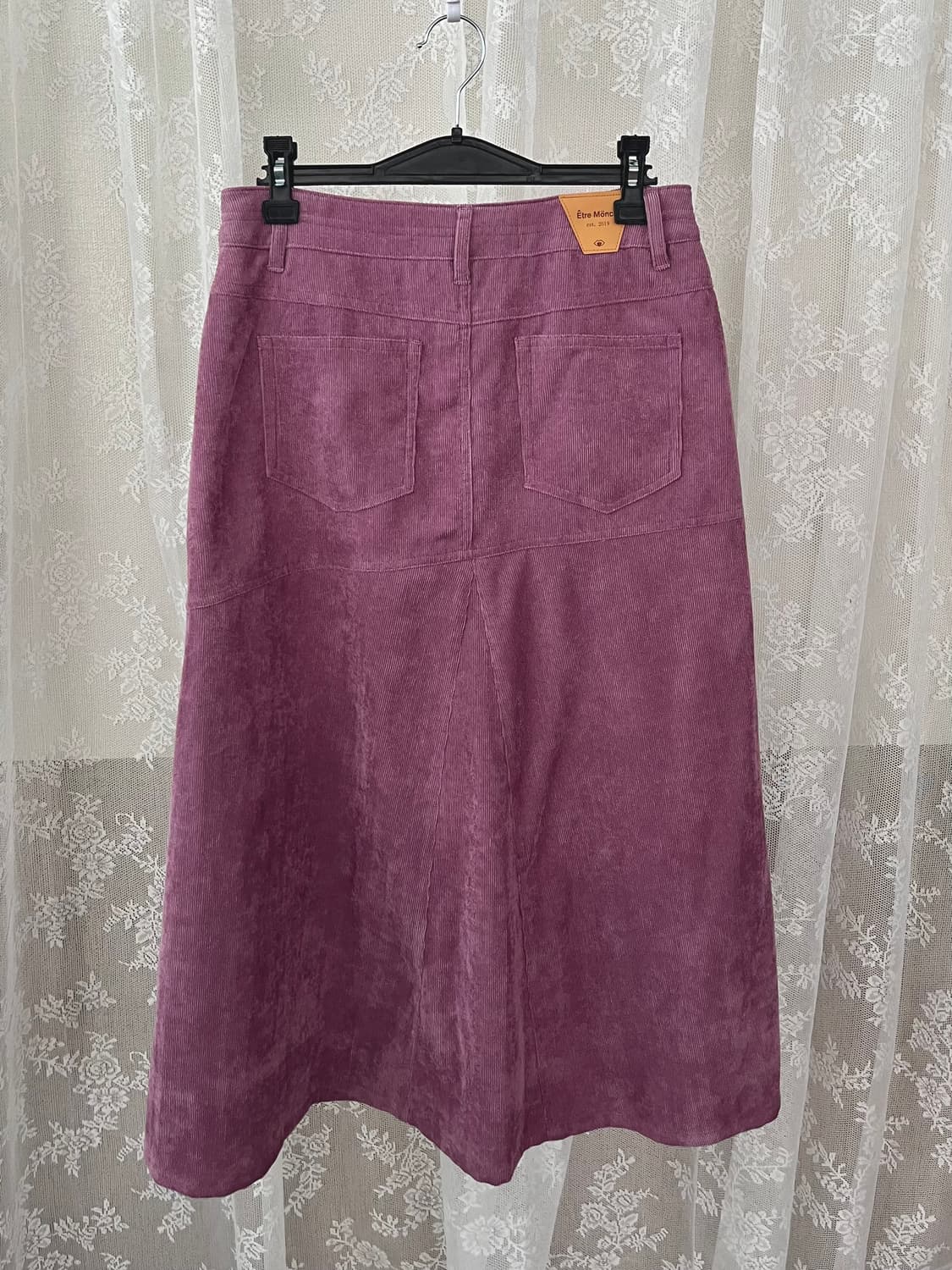 28) 새상품 에뜨르몽크 코듀로이 롱 스커트 상품이미지2