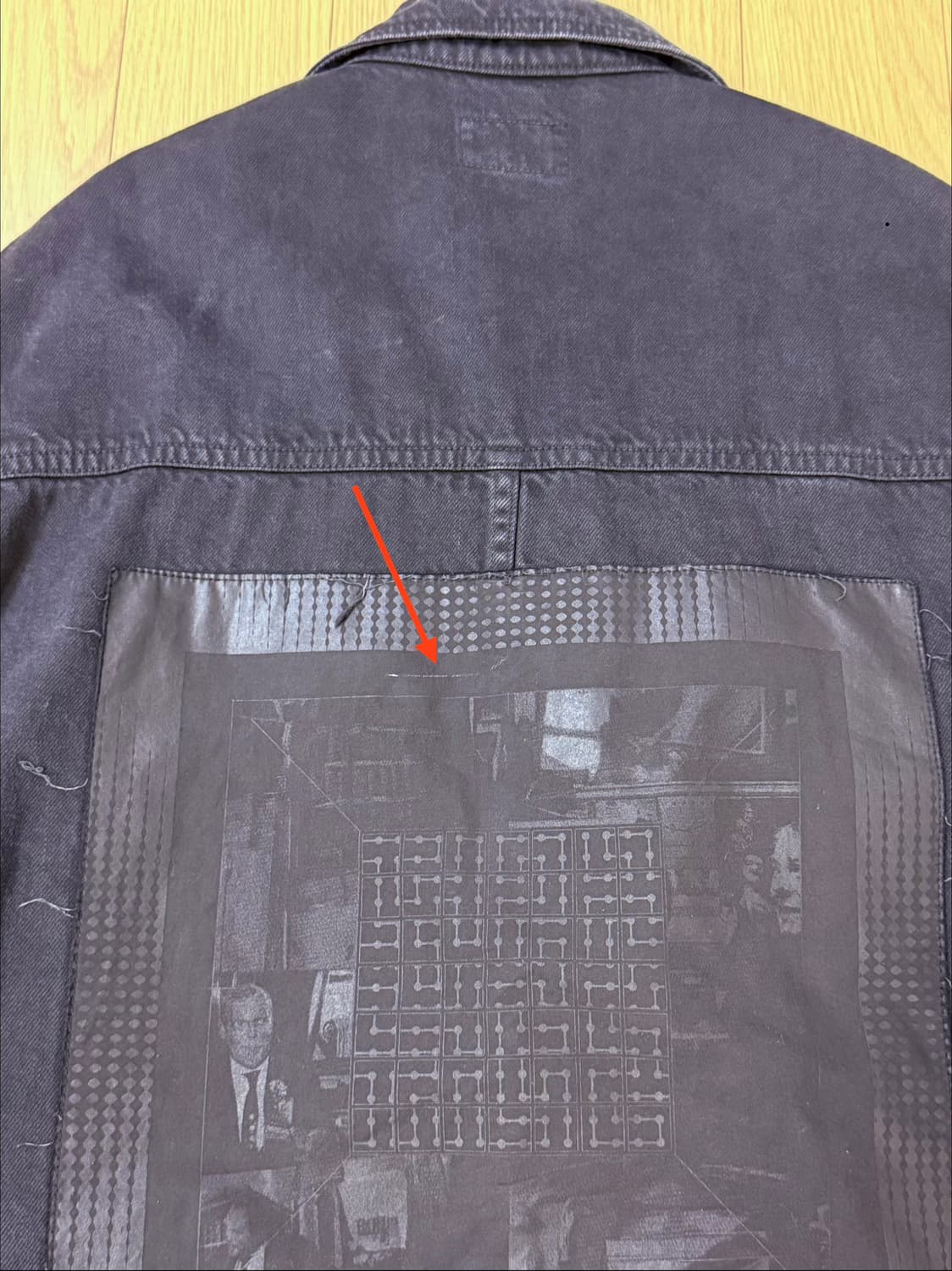 카브엠트 overdyed vh ex dna 데님 자켓 챠콜 M 상품이미지6