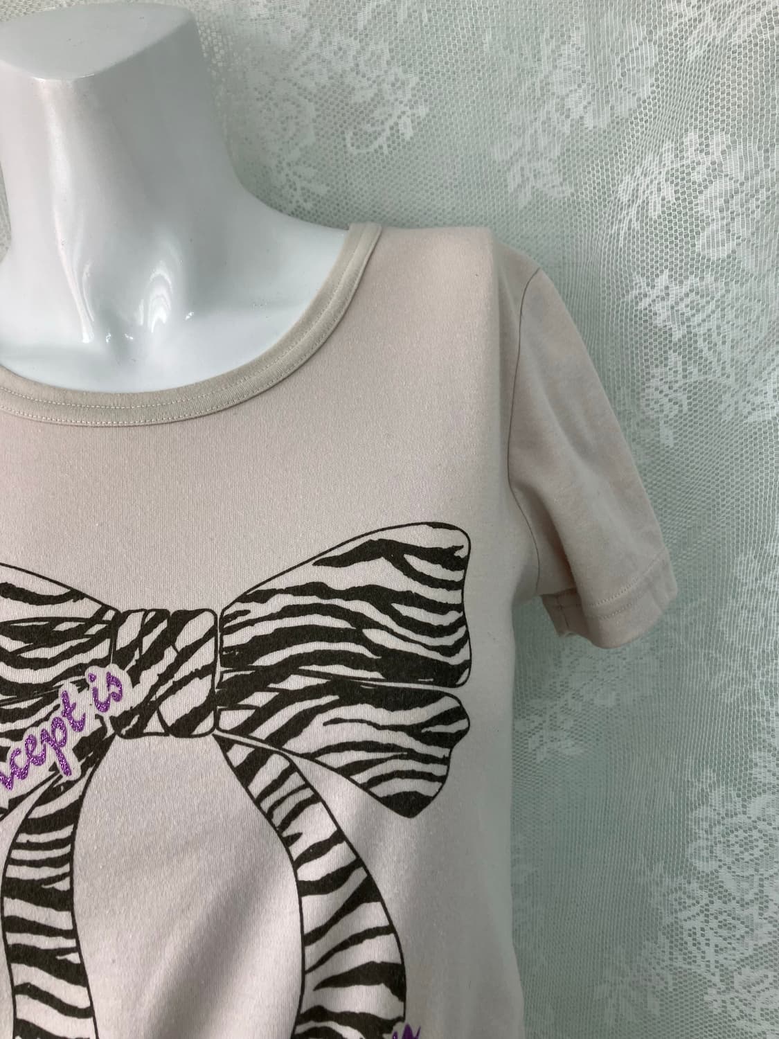 빈티지 지브리 펑키 리본 반팔 1125 모리걸 y2k 스트릿 갸루 펑키  상품이미지3