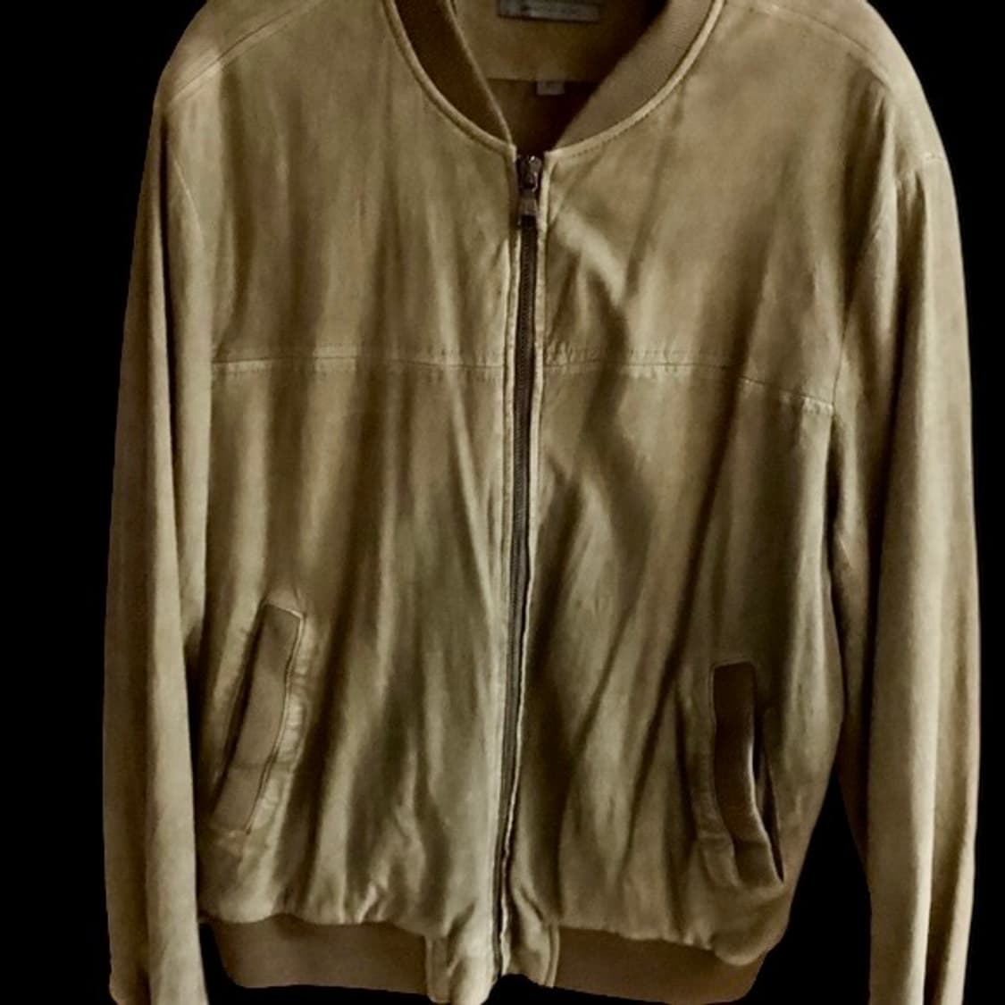 John Varvatos 존 바바토스 스웨이드 자켓  카키 52 상품이미지1