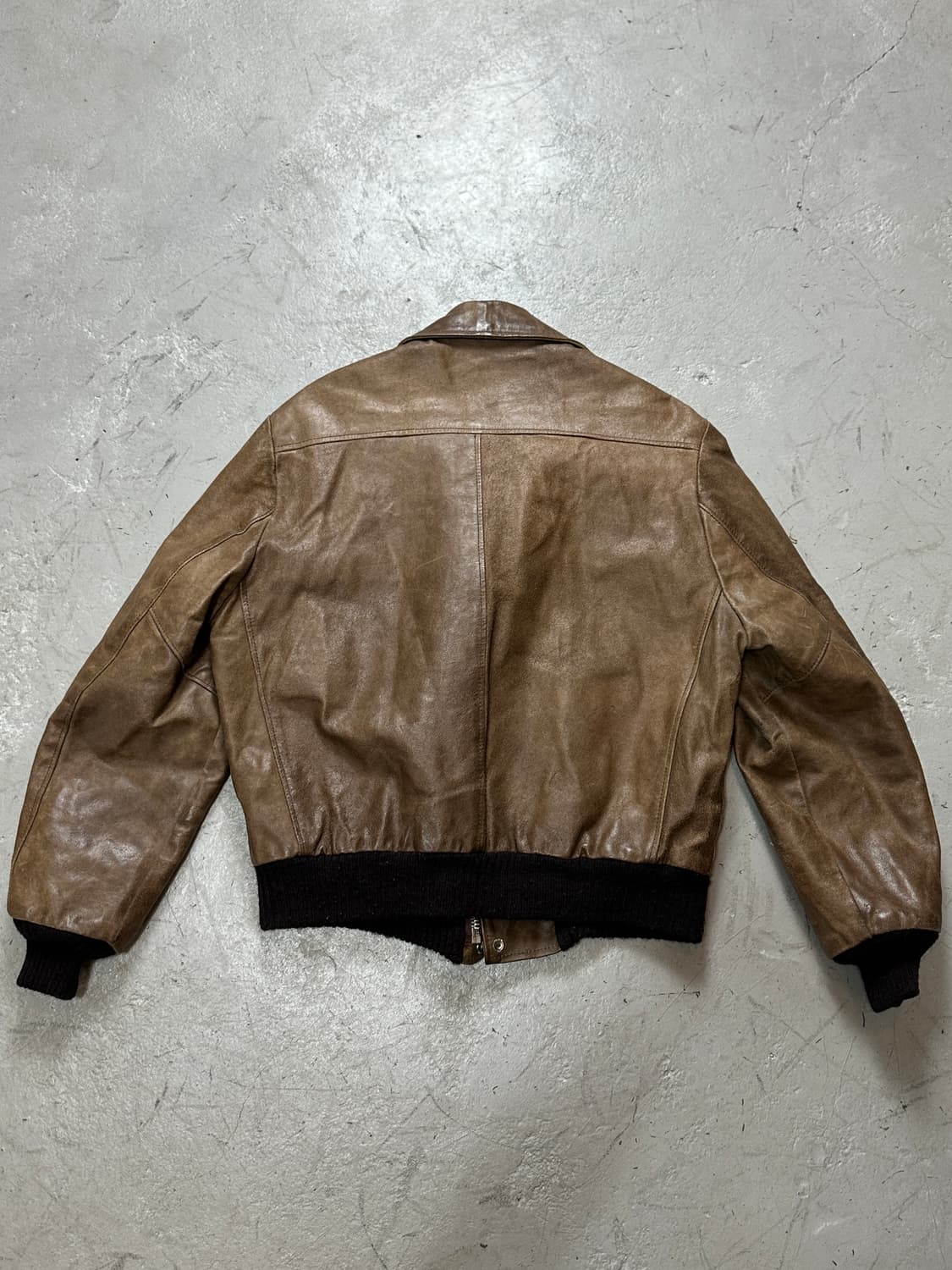 80's 시어스 레더 봄버 자켓 빈티지 A2 레더 자켓 상품이미지4