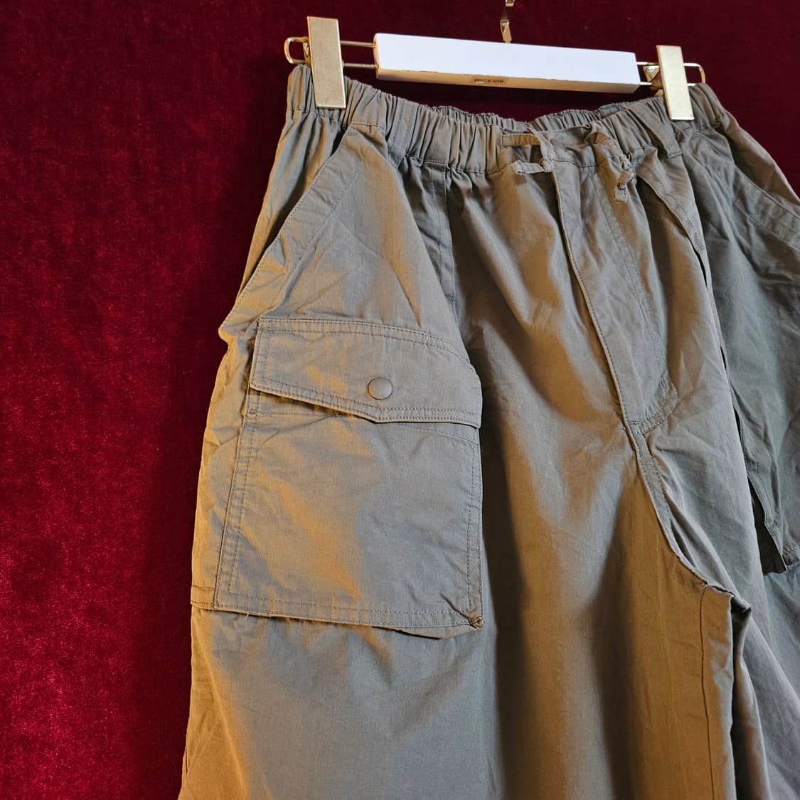 유니폼브릿지 23ss 카키 유틸리티 밴딩 반바지 XL size 상품이미지5