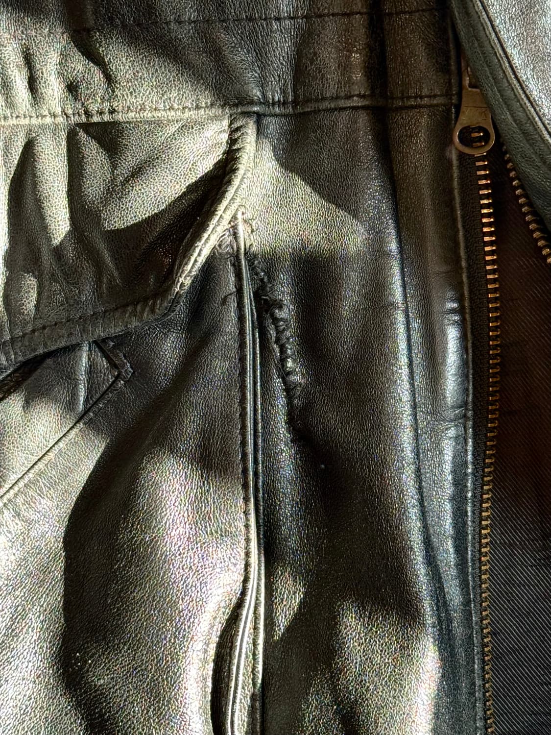 빈티지 레더 헌팅자켓 올드갭 카코트 상품이미지6