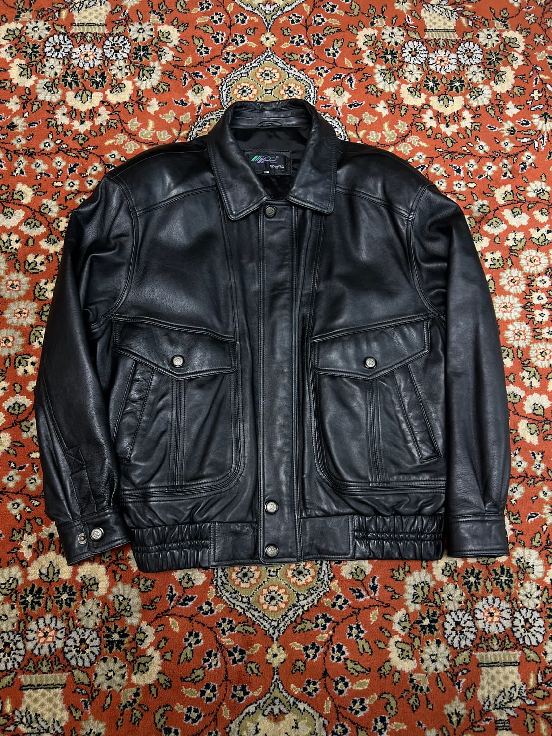 [100] 케이엔에스 빈티지 양가죽 레더자켓 상품이미지1