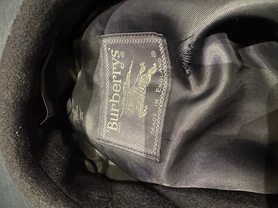 Burberry vintage navy half coat 상품이미지2