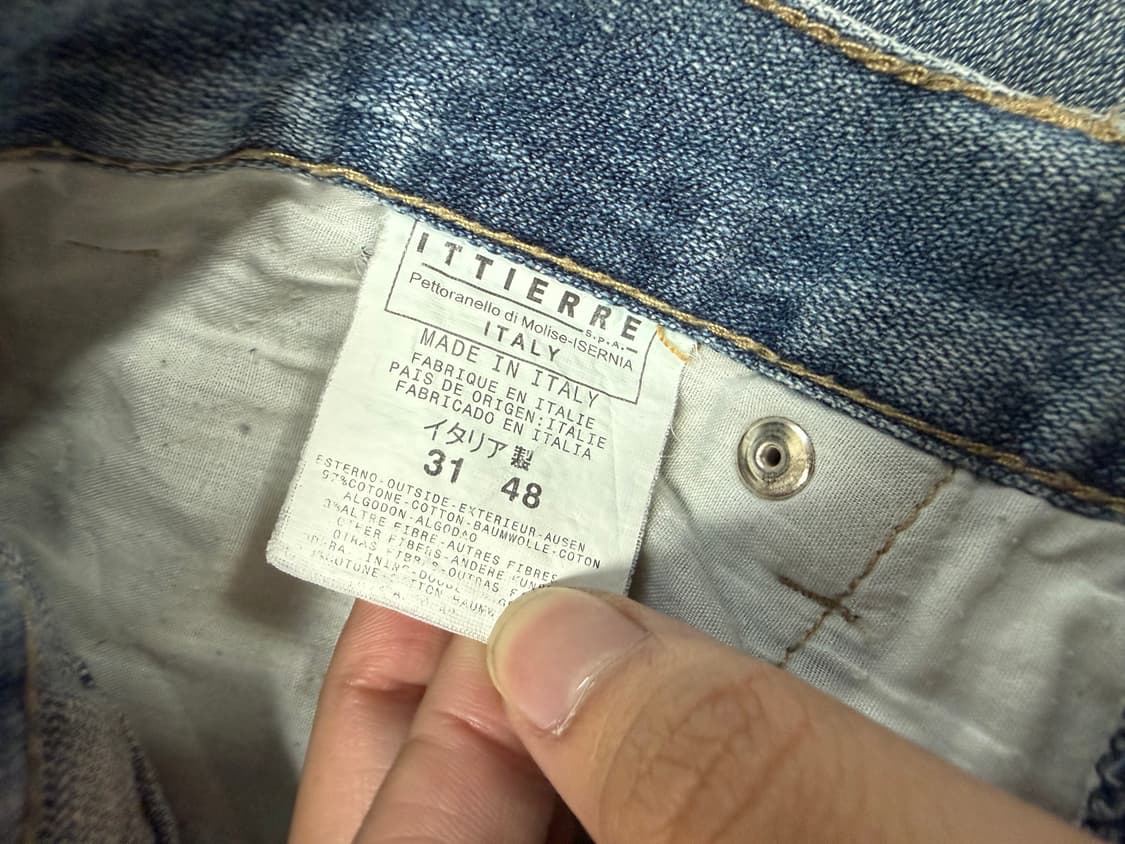 아르마니 진스 메탈로고 데님 청바지 상품이미지5