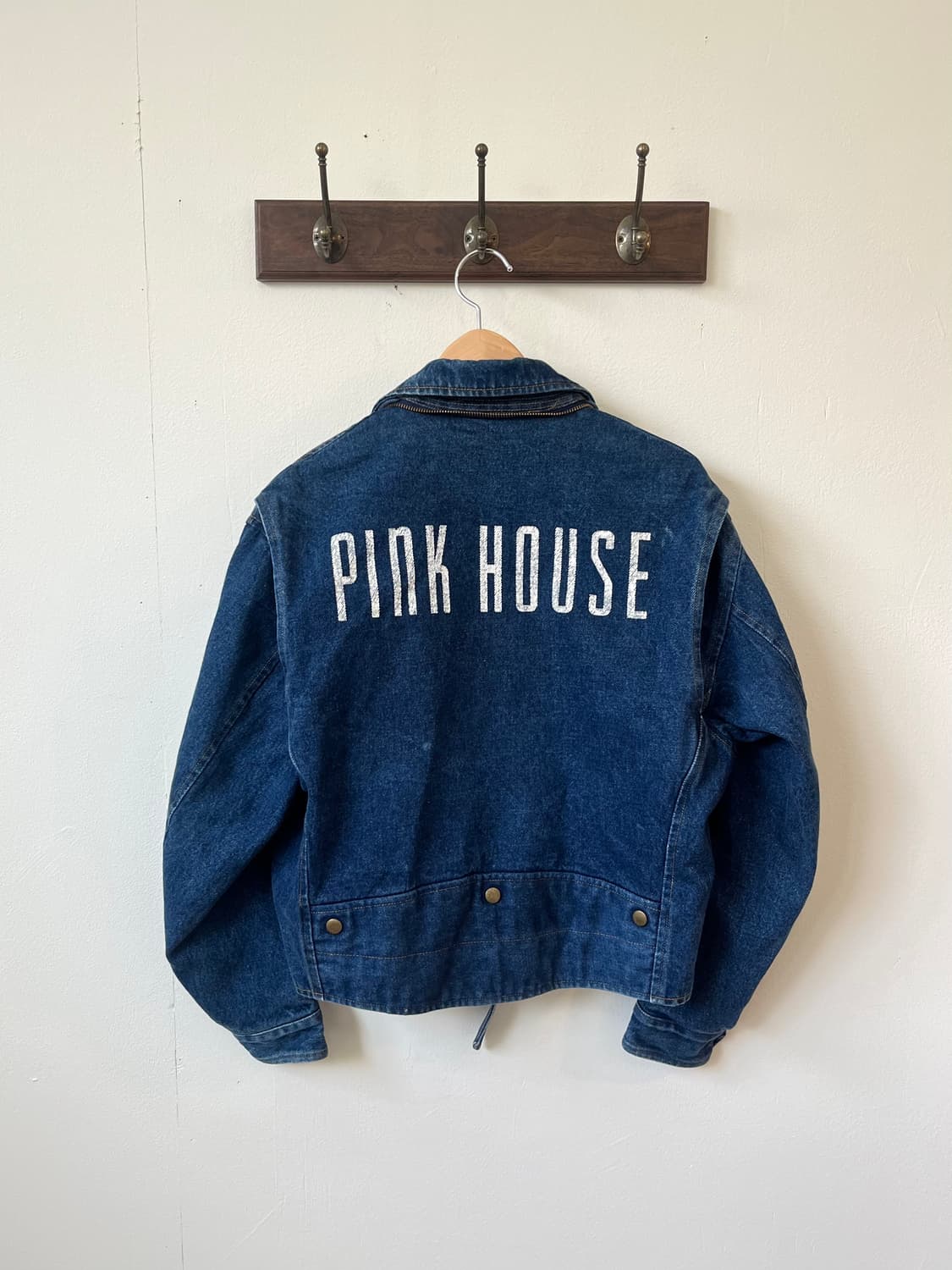 Pink house 라이더 데님 봄버 자켓 상품이미지5
