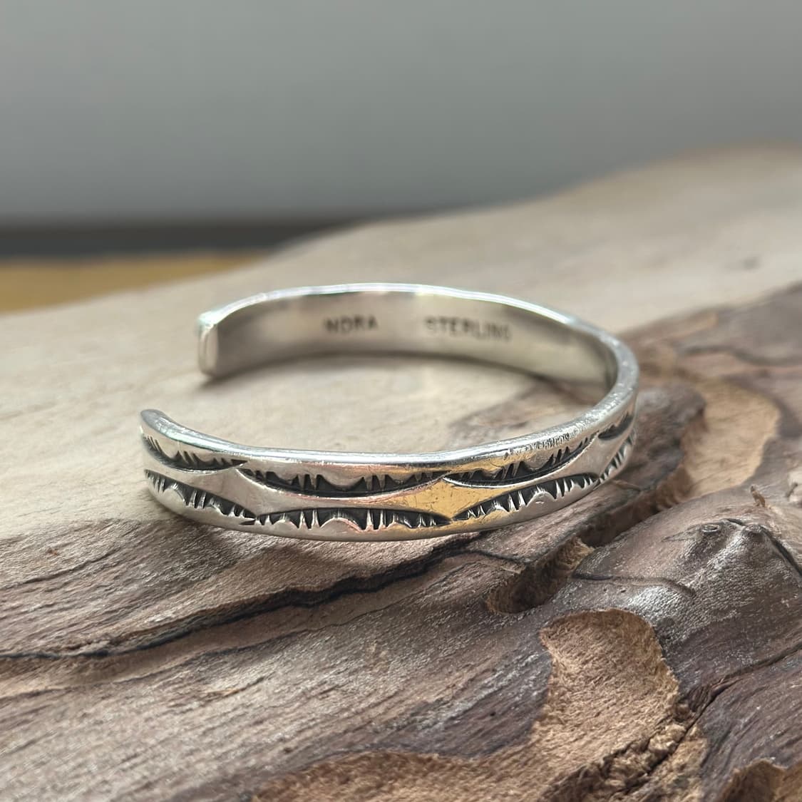 네이티브아메리칸 인디언주얼리 나바호 Nora bill tahe 커프 상품이미지4