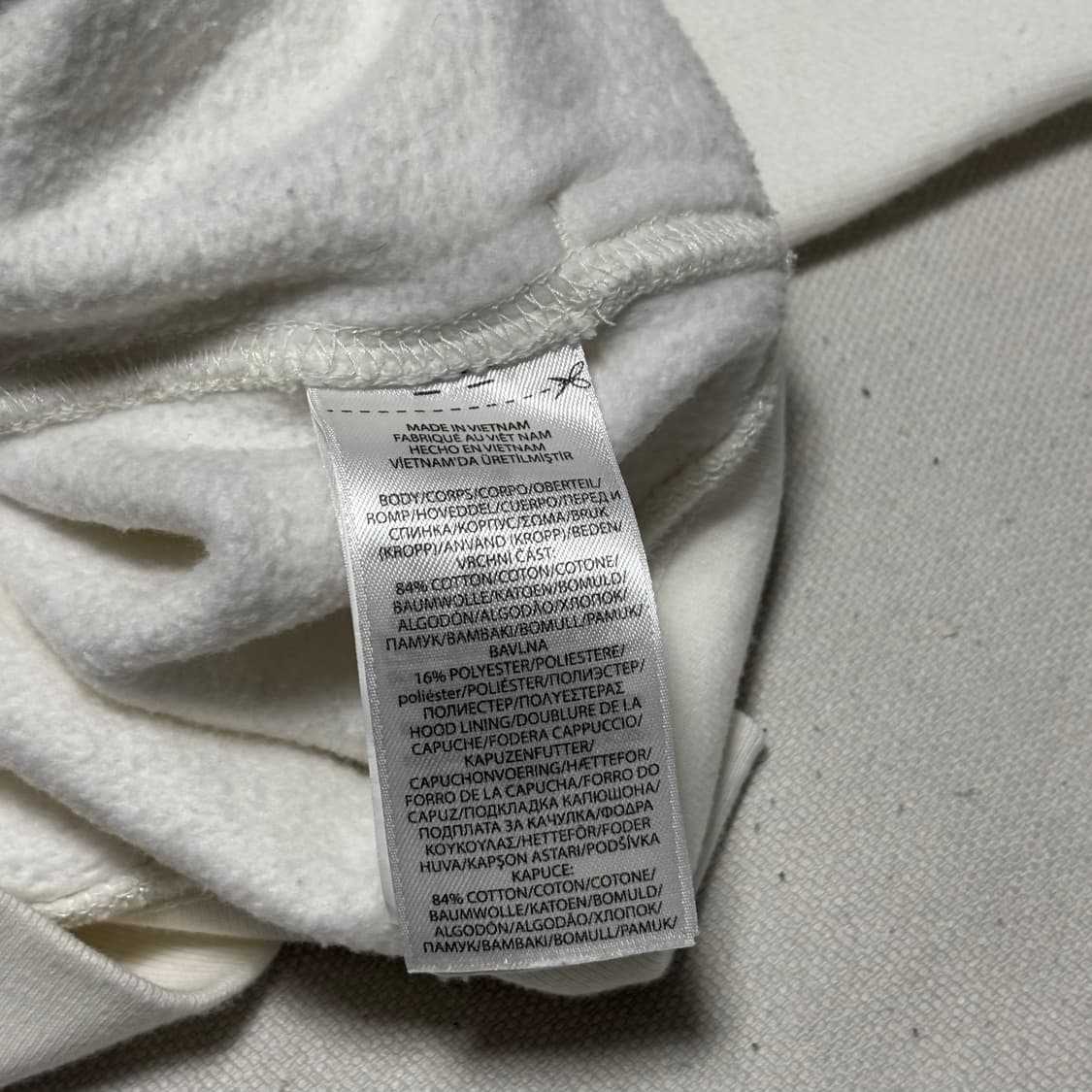 L 폴로랄프로렌 여성용 빅로고 화이트 후드 집업 상품이미지5