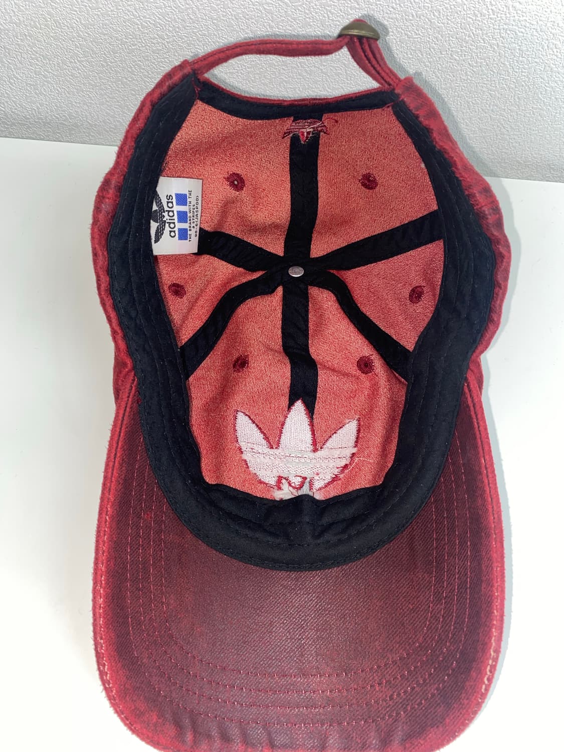 아디다스 로고 볼캡 레드 상품이미지5