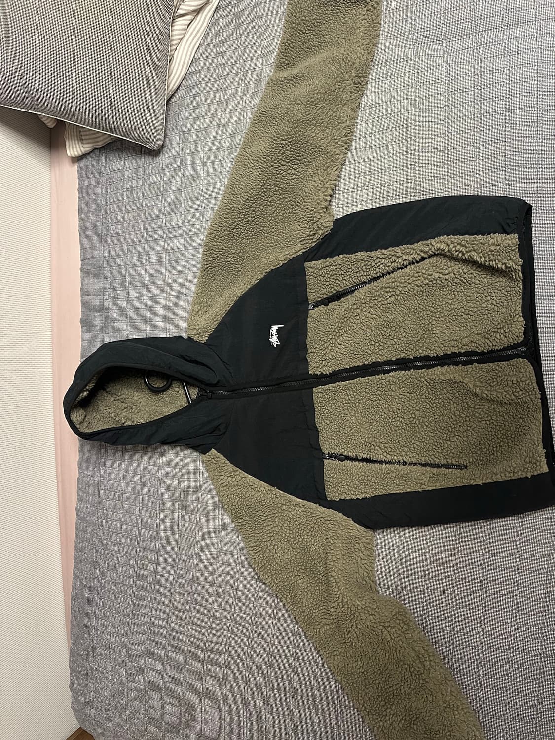 스투시 쉐르파 패널드 후드 자켓 스톤 상품이미지2