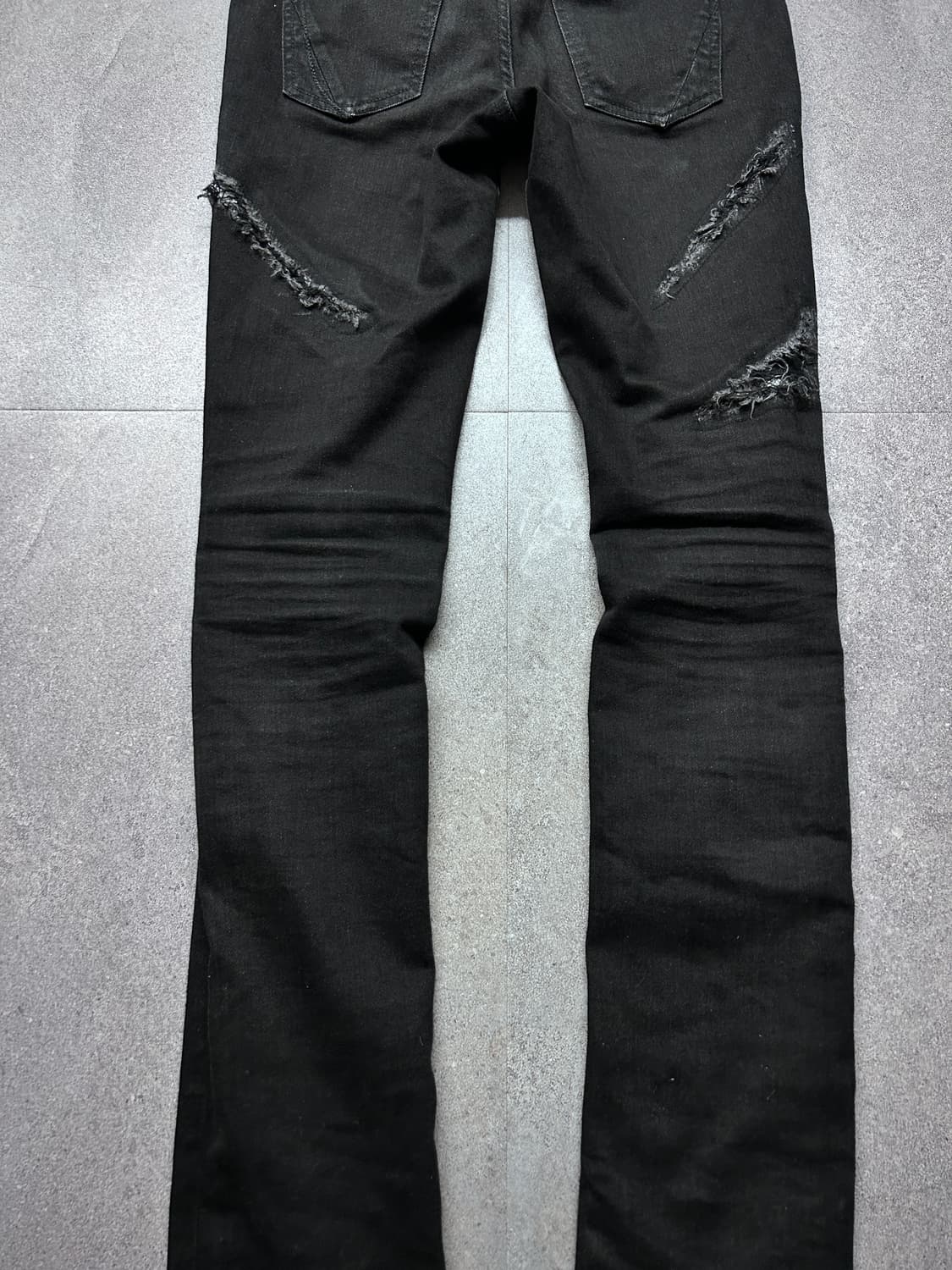 Fagassent 디스트레스드 레이어드 데님 팬츠 상품이미지7